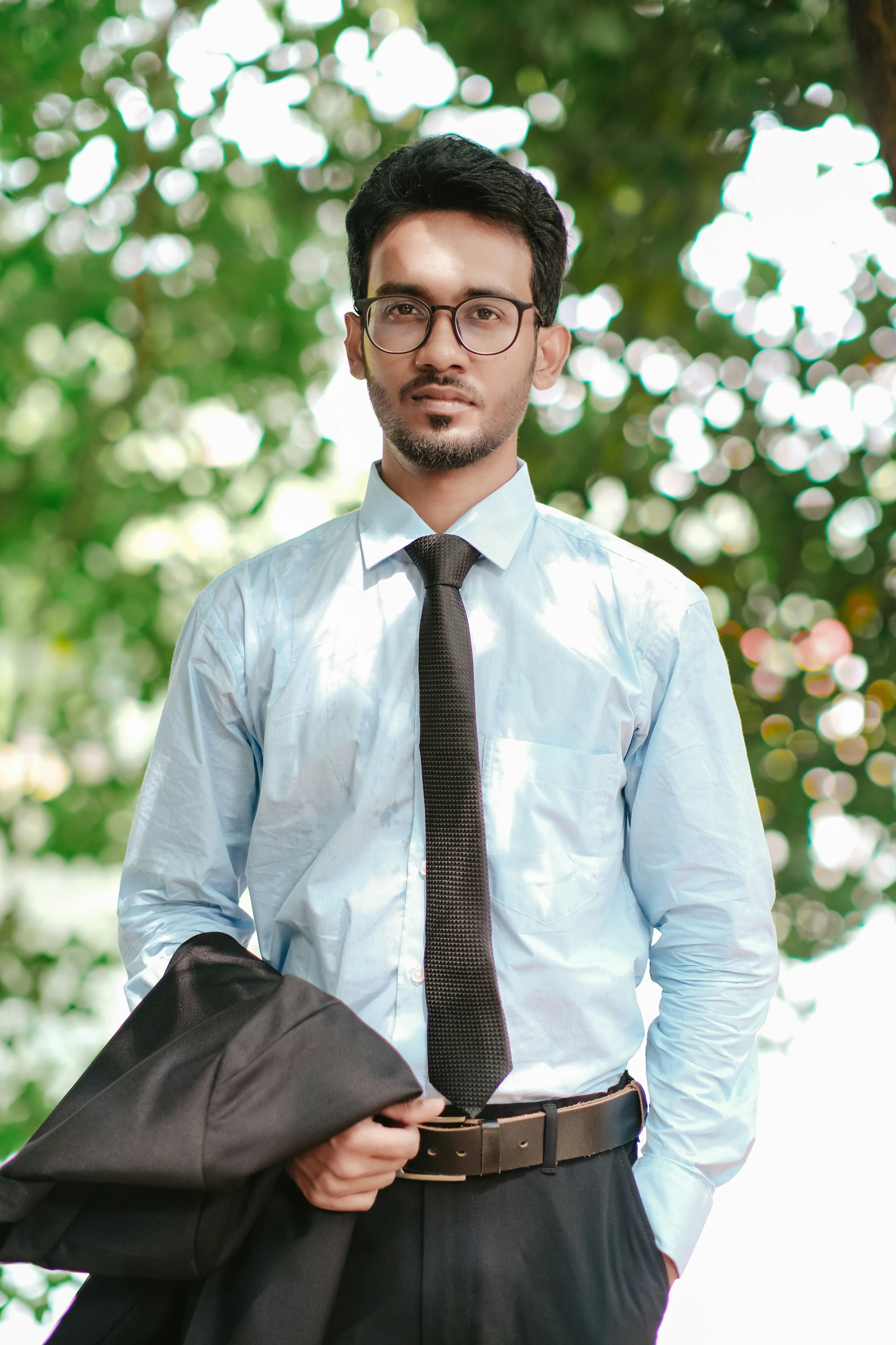 Alternate view of the white oxford shirt