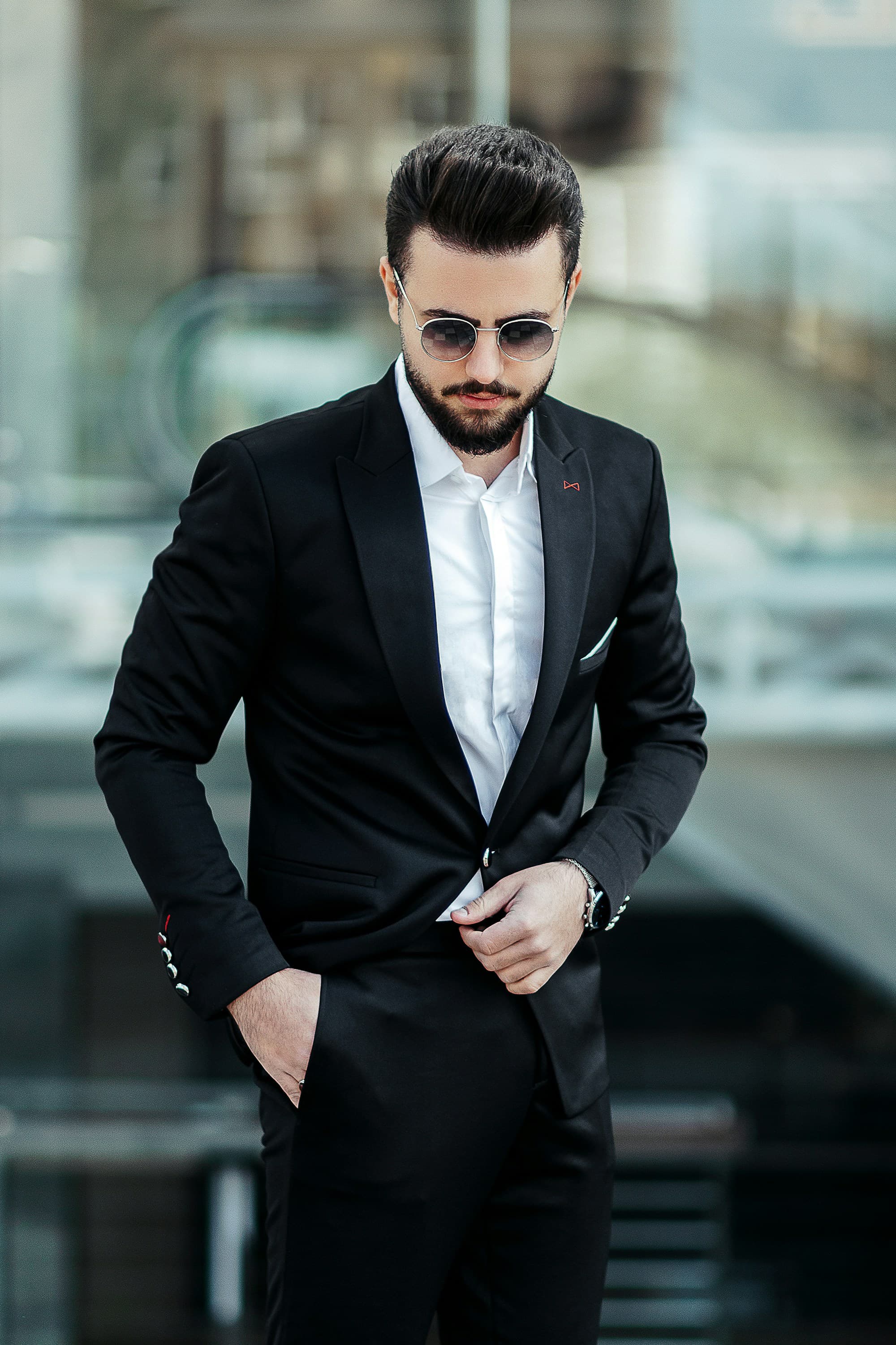 Alternate view of the three-piece suit