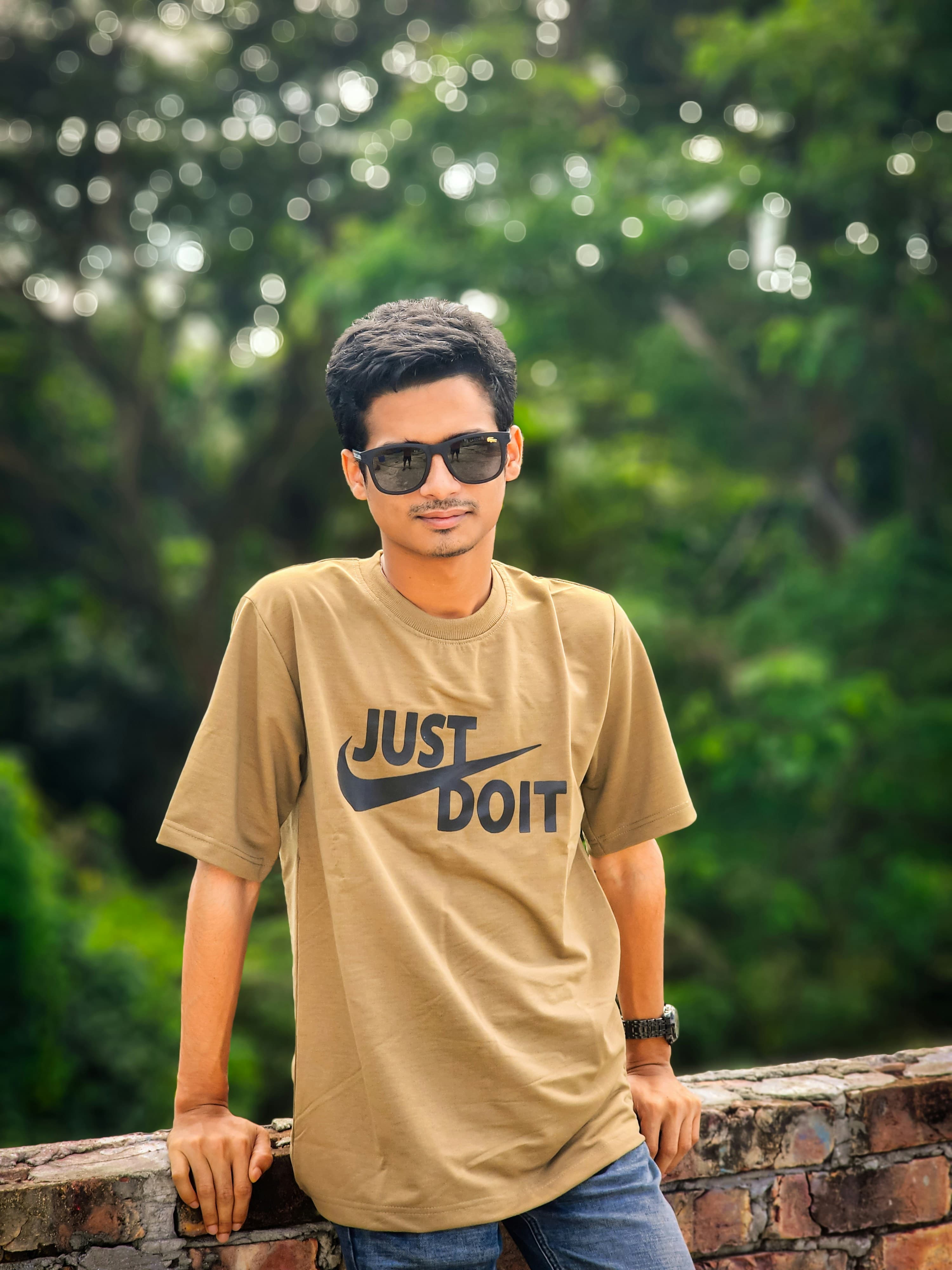 Alternate view of the crew-neck tee
