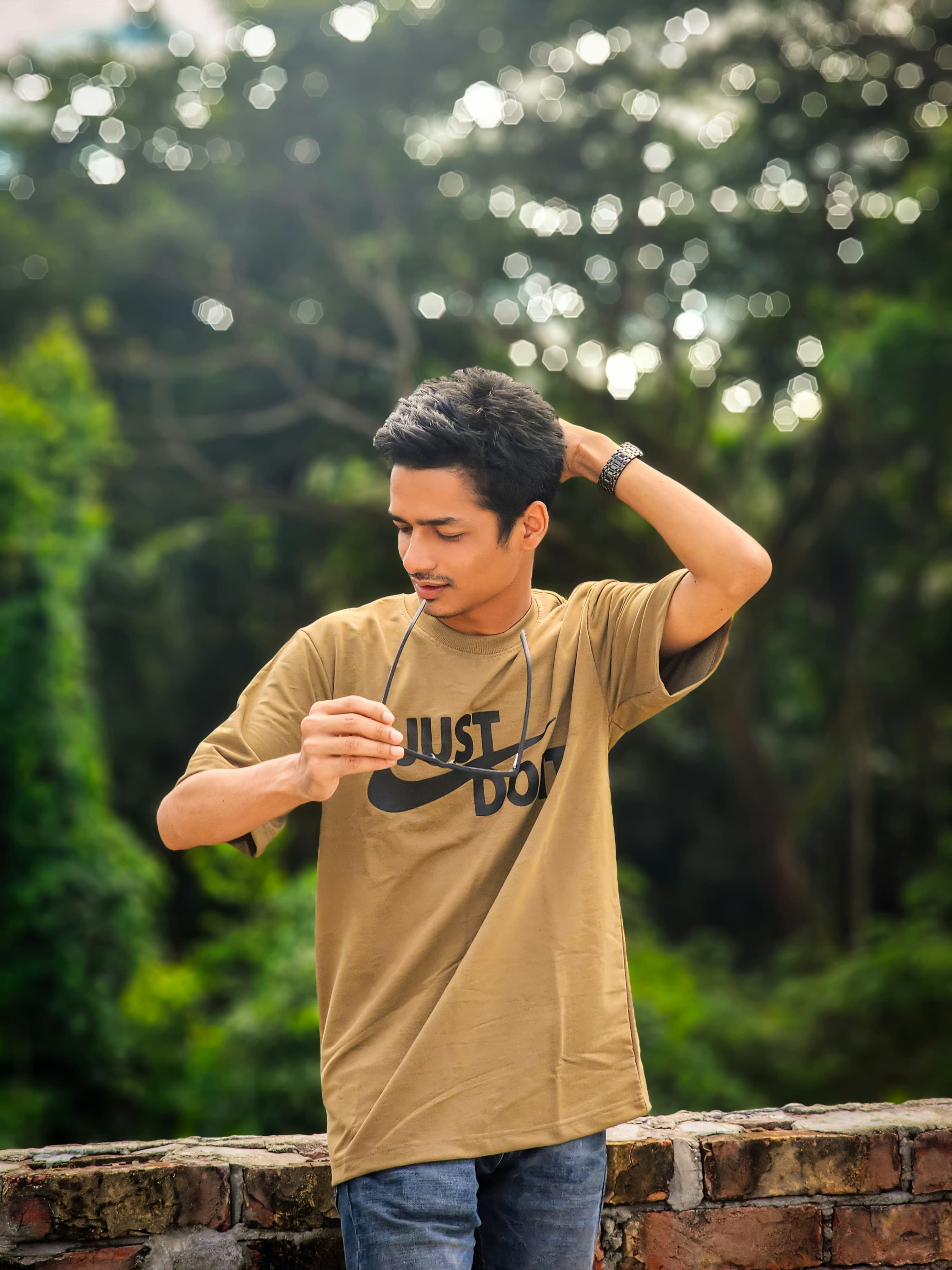 Alternate view of the oversized tee